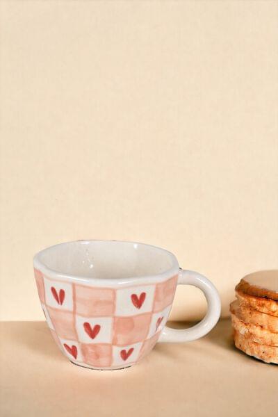Ceramic Hearts Cup (Set of 2)