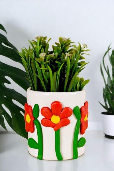 Handmade Ceramic Flowers Planter