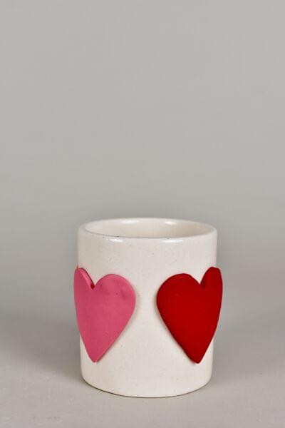 Handmade Ceramic Big Hearts Planter