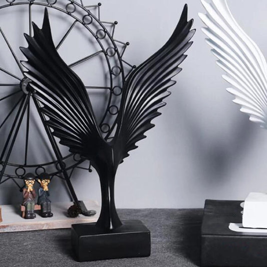 Eagle Wings Statue-Black