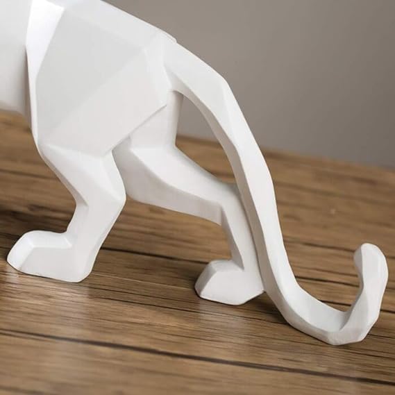 Panther Decorative Showpiece- White