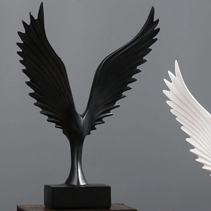 Eagle Wings Statue-Black