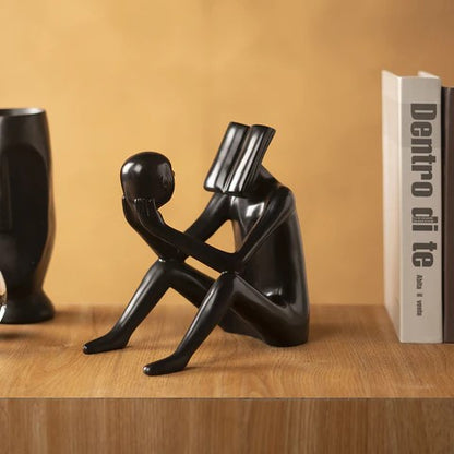 Man with Book Abstract Sculpture