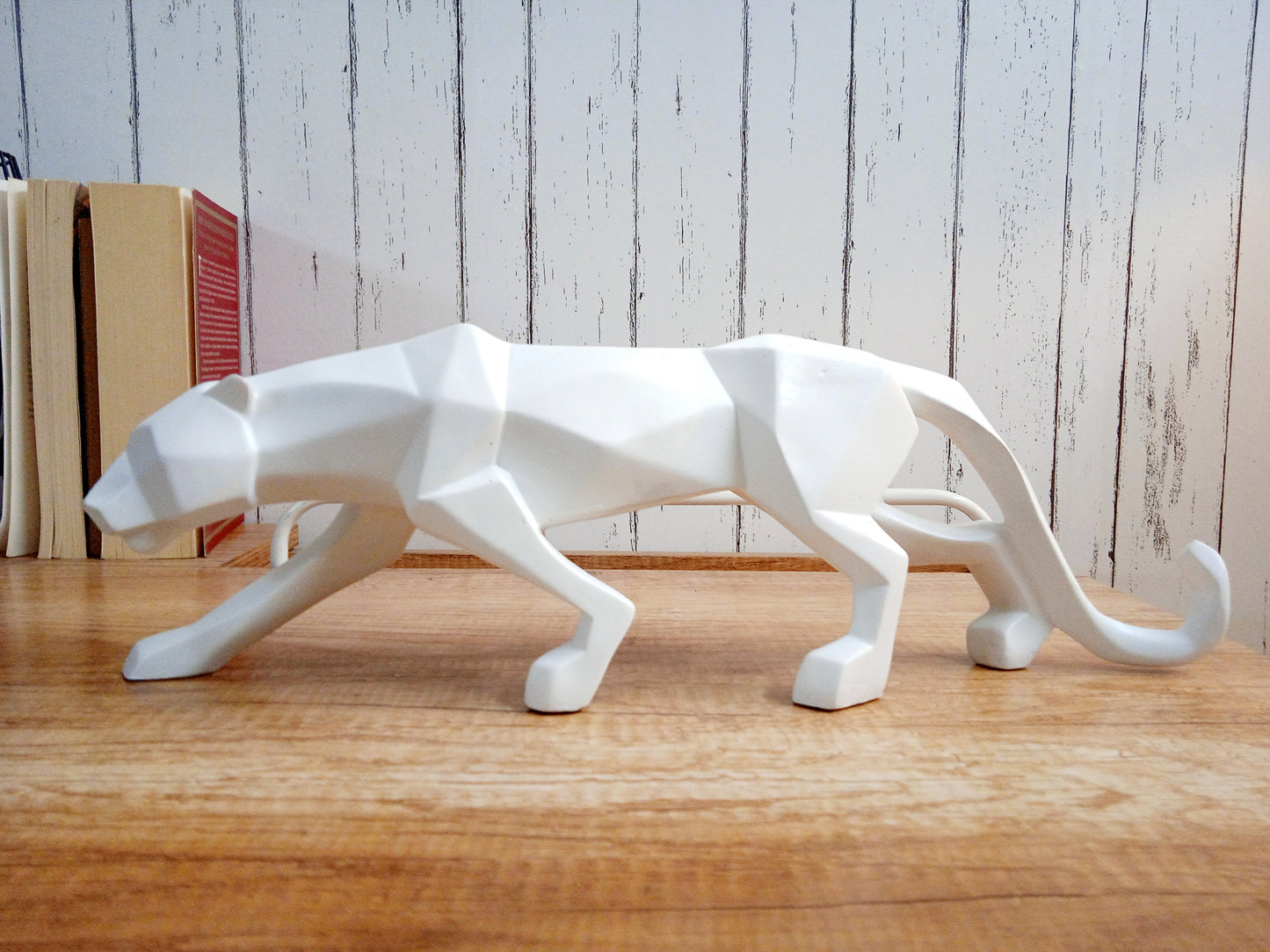 Panther Decorative Showpiece- White