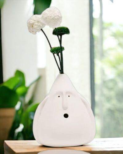 Scared Face Flower Vase